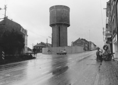 Château d'eau Route de Marche Démolistion oct. 1980